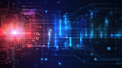 Aufkleber - Technological abstract concept backgrounds