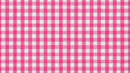 Wall Mural - Pink gingham check fabric texture, pink, gingham, check, fabric, texture, pattern, background, material, design, cloth