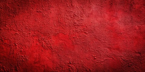 Wall Mural - Red grunge cement wall with a textured background, grunge, cement, wall, background, red, texture, rough, gritty, aged