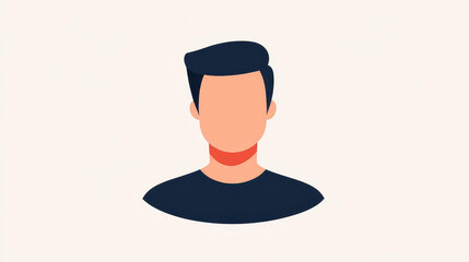 Sticker - A vibrant 2D illustration showcasing a cartoon icon of a mans face against a sleek, clean background.