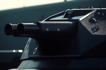 Wall Mural - Close-up of Futuristic Military Vehicle