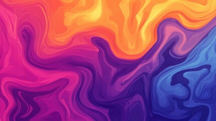 Poster - Explore stunning abstract fractal designs in vibrant colors that add flair to any modern digital space.