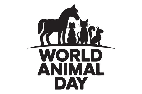 World Animal Welfare Day Vector illustration 