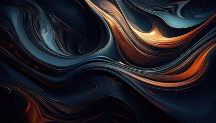 Wall Mural - Abstract liquid art with swirls