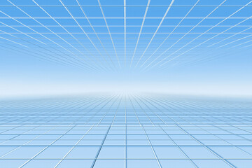 Blue Vector Background with Grid Design for Graphics