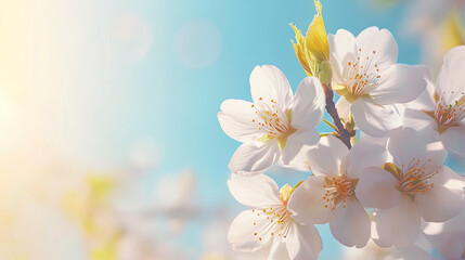 Wall Mural - The branch delicate spring flowers