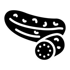 Wall Mural - cucumber Solid icon