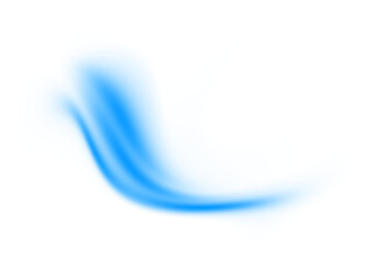 Fototapete - Abstract blue gradient wave transparent background. Dynamic blue flowing wave lines design element