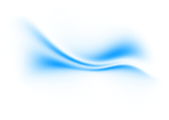 Fototapete - Abstract blue gradient wave transparent background. Dynamic blue flowing wave lines design element
