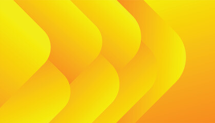 Poster - Abstract geometric shapes composition gradient background. cool background design for flyer, poster, brochure, cover. yellow and orange modern background. vector illustration
