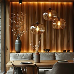 Sticker - Modern Interior Design with Pendant Lamps