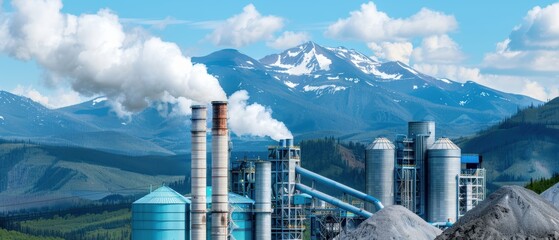 Panoramic View of Mineral Processing Facility