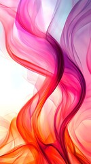 Poster - Abstract Red and Purple Swirling Smoke Background