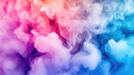 Poster - Colorful Smoke Swirls in Abstract Background