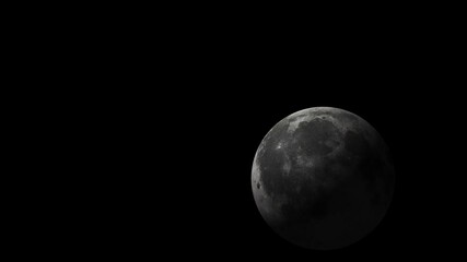 Wall Mural - view of the moon moves in space