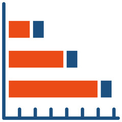 Sticker - Bar Graph Icon