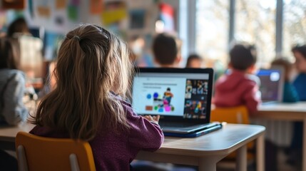 Poster - Teachers utilizing affordable online tools to create and share educational content with students.