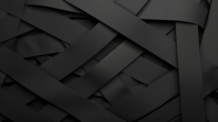 Aufkleber - Abstract black and white texture with intertwined lines.