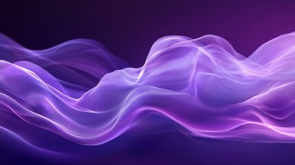 Sticker - Ethereal Purple Wave Abstract