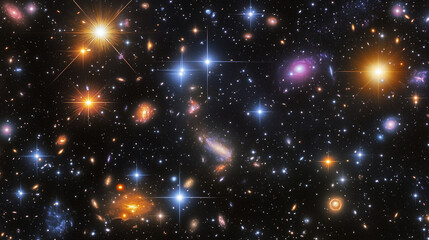 Wall Mural - the cosmos filled with countless stars