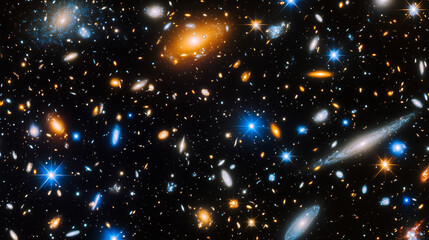 Wall Mural - the cosmos filled with countless stars