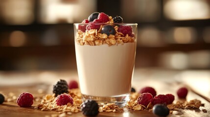 Canvas Print - Granola Parfait with Berries