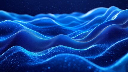 Wall Mural - Abstract Blue Waves