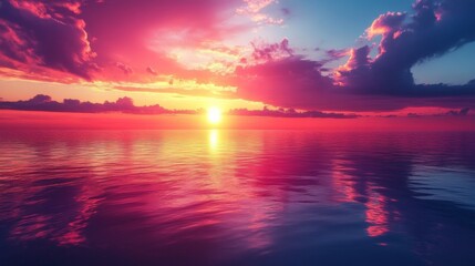 Wall Mural - Stunning Ocean Sunset