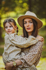 portrait with a mother and her child 