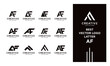 © xigma - vector logo set letter AF