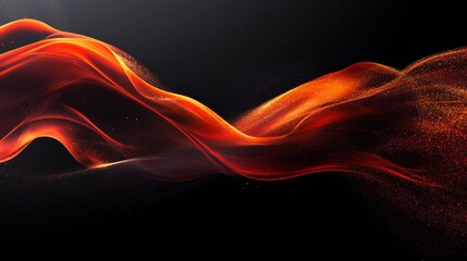 Wall Mural - Dynamic Abstract Red Wave