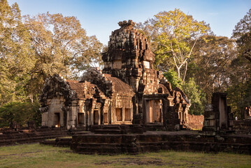 Angkor ancient temple ruins in Cambodia