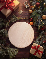 Wall Mural - merry chrismas and happy new yea