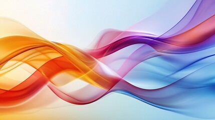 Wall Mural - Colorful Abstract Waves for Creative Designs