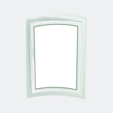 Modern Decorative Brush Stroke Frame Design With Watercolor