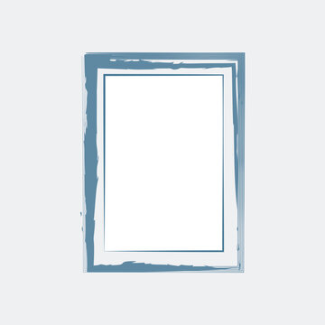 Modern Decorative Brush Stroke Frame Design With Watercolor