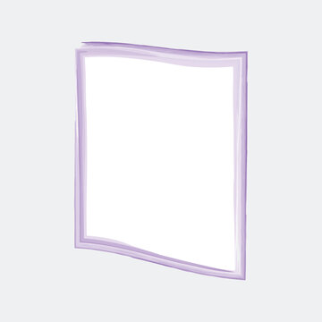 Modern Decorative Brush Stroke Frame Design With Watercolor