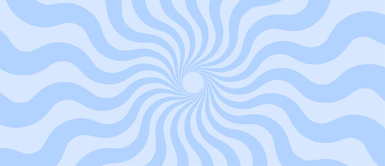 Aufkleber - Abstract cartoone background colorful spinning candy blue lines (sunburst, sunrays, sunbeams) vector design template walpaper, banner, poster, flyer