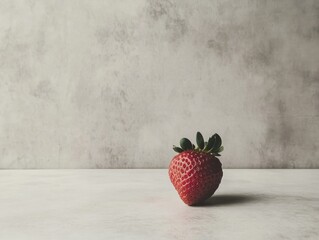 Sticker - Strawberry on white table