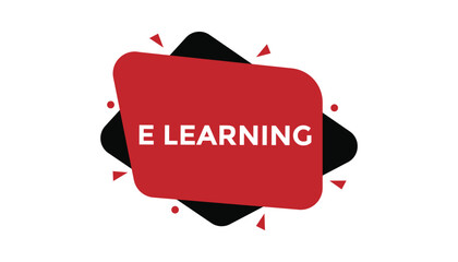 Wall Mural - E learning web banner templates. Vector Illustration 