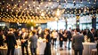 © N7 - Blurred Corporate Event Reception - Reception area of a corporate event with attendees blurred in the background.