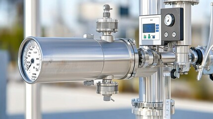 Poster - Industrial Pressure Gauge and Control Equipment