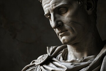 the bronze emperor: a sculpture of julius caesar in ancient rome