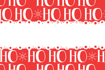 Poster - Flat vector illustration frame without text for your text. Holiday background with snowflake frame and text on background.