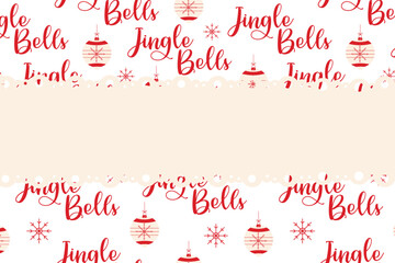 Poster - Flat vector illustration frame without text for your text. Holiday background with snowflake frame and text on background.