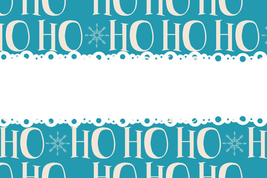 Flat vector illustration frame without text for your text. Holiday background with snowflake frame and text on background.