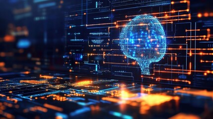 Poster - Digital Brain Visualization with Data Connections