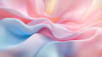 Poster - Soft pastel abstract background with gentle, flowing shapes and light colors creating a calming and aesthetic visual, perfect for website designs, digital art, and minimalistic creative projects
