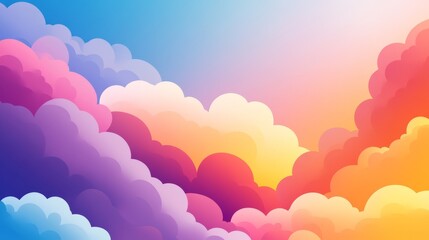 Wall Mural - Pastel pink 3d rendered paper clouds and stars floating in a soft sky background, perfect for dreamy and whimsical designs, childlike