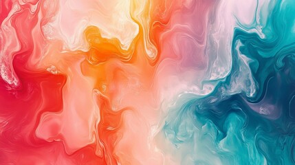 Wall Mural - vibrant abstract artistic pattern featuring bold and colorful geometric shapes in dynamic compositio